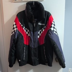 Ski-Doo Black and Red Checkered Jacket